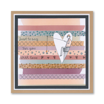 Fabric Strip Card Pack 8" x 8"