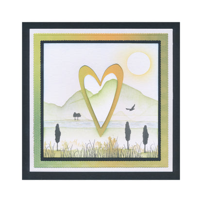 A Whole Lot of Love Heart Aperture Toppers & A7 Sentiments Stamp Set