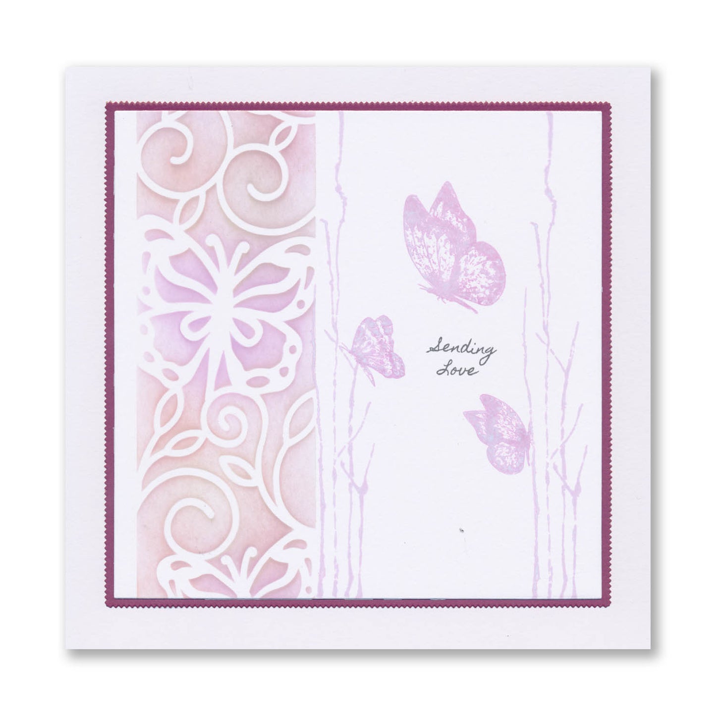 Barbara's Dotted Butterflies A5 Stamp Set