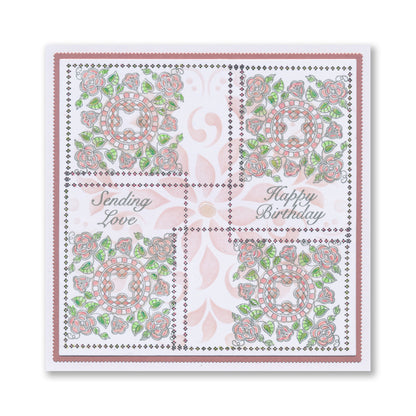 Richelieu French Lace Sampler A4 Stamp Set