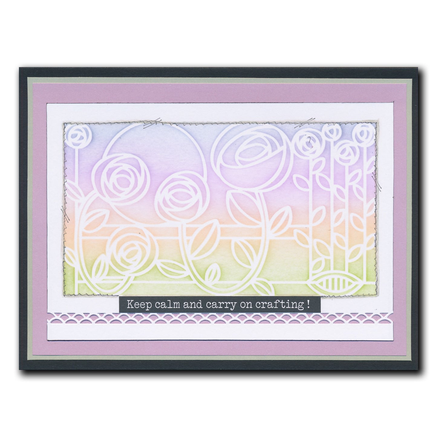 Art Nouveau Bed of Roses & Poppy Fields A5 Stencil Duo