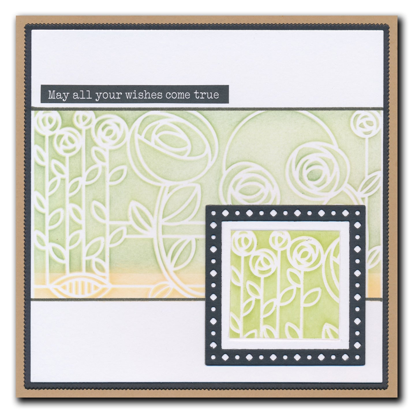 Art Nouveau Bed of Roses & Poppy Fields A5 Stencil Duo