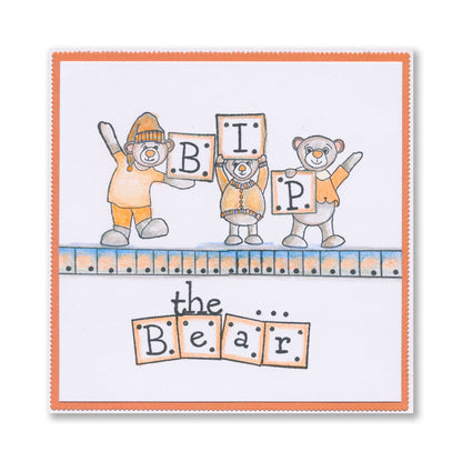 BIP the Bear Letterbox Alphabet A5 Stamp & Mask Set