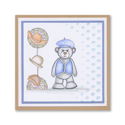 BIP the Bear Characters A5 Square Stamp & Mask Collection with FREE A4 Stencil worth £8.49