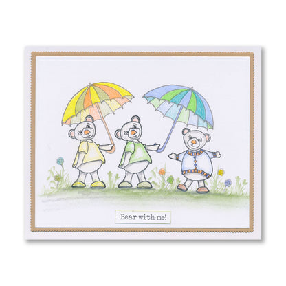 BIP the Bear Characters A5 Square Stamp & Mask Collection with FREE A4 Stencil worth £8.49