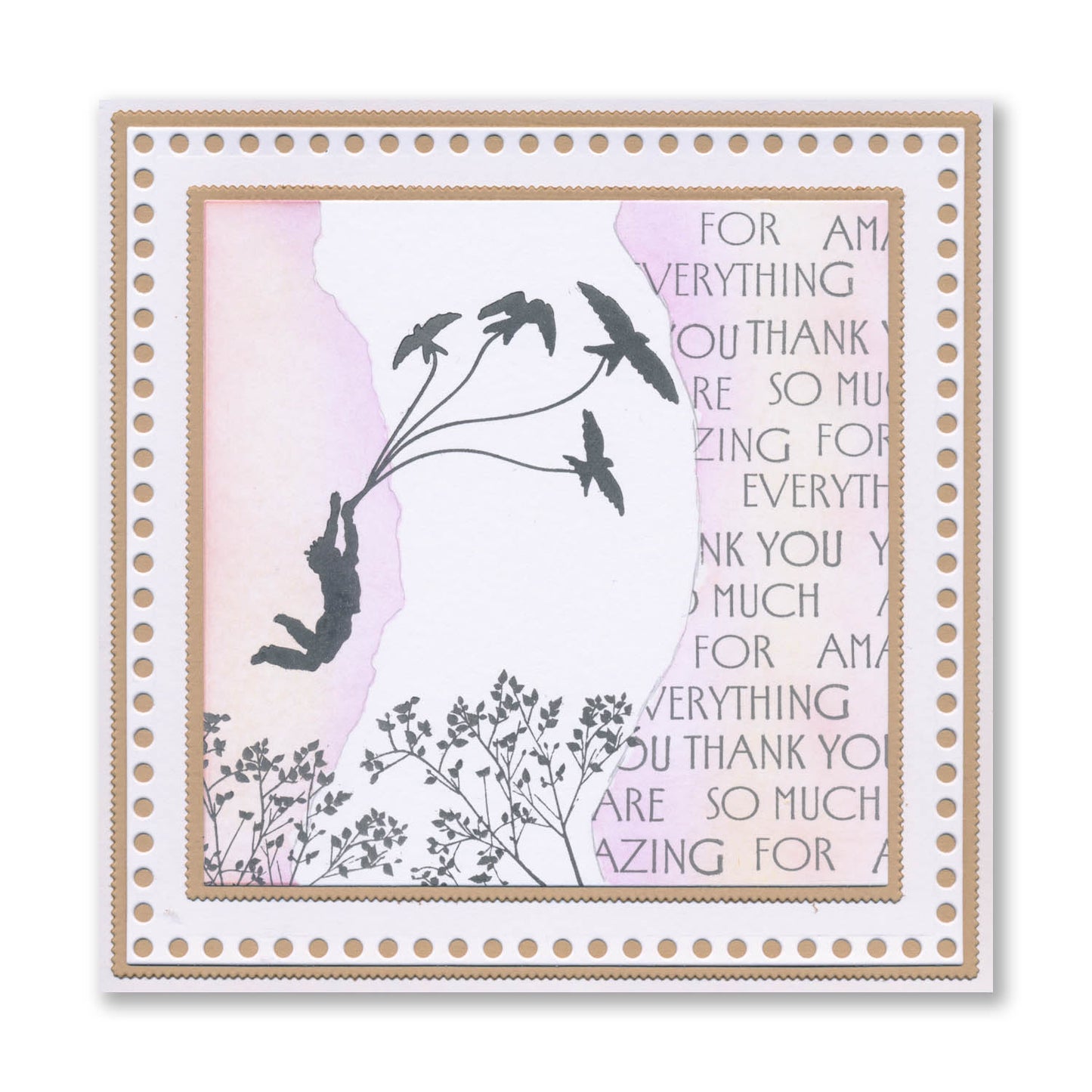 Tall Art Deco Sentiments A5 Stamp Set