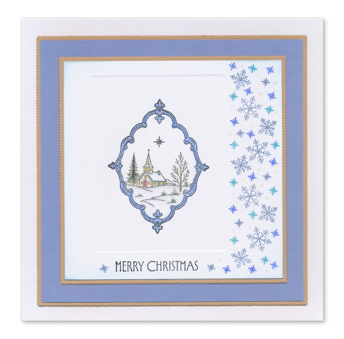 Winter Elements A5 Stamp Set With 6 x Printed Composition Swatches
