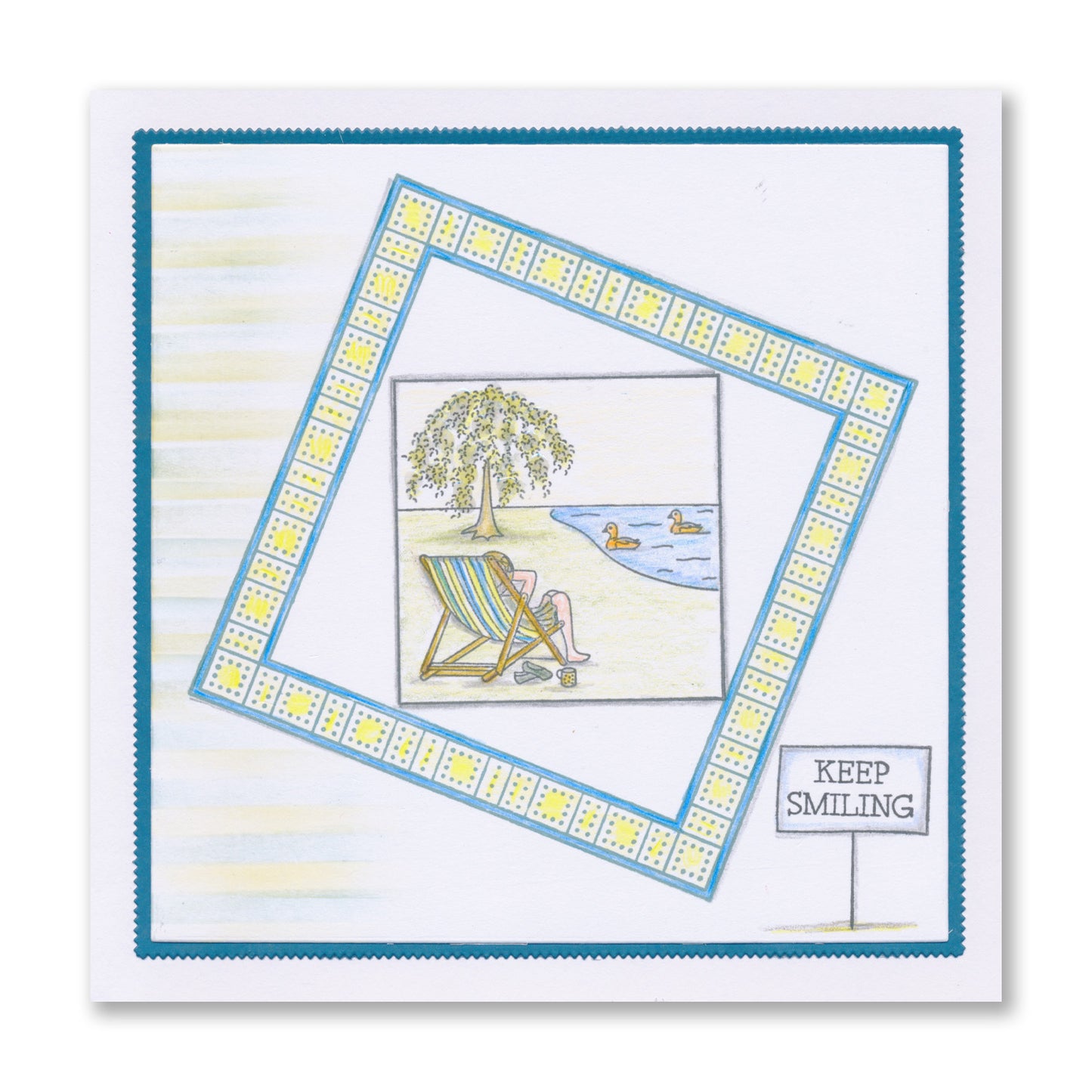 Linda's Summer Sampler A4 Stamp Set & FREE 5" x5" Mega Mount worth £5.25