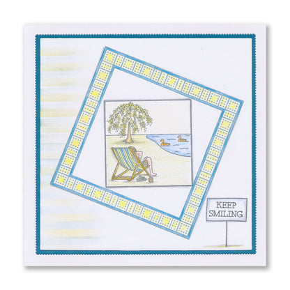 Linda's Summer Sampler A4 Stamp Set & FREE 5" x5" Mega Mount worth £5.25