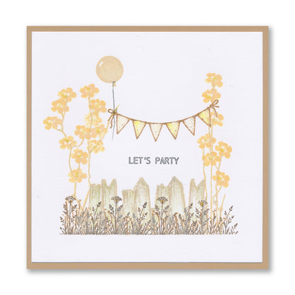 Time to Party Waymarker A5 Square Stamp & Mask Set