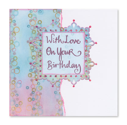 Mini Mandala Squares Set 4 Clarity Fresh Cut Die