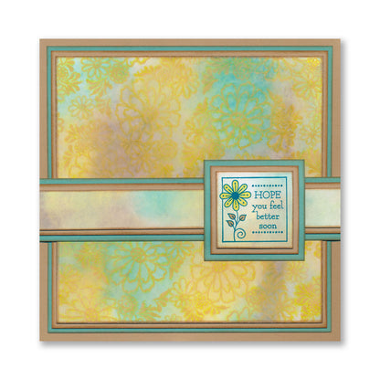 KISS by Clarity - Tina's Flowers Sampler & Thinking of You Flowers A4 & A7 Stamp Duo