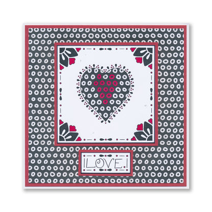 Barbara's Loving Heart A5 Stamp & Mask Set