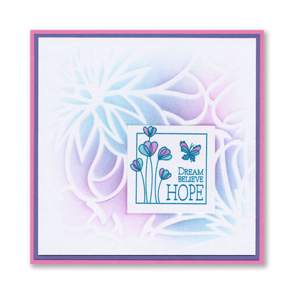 KISS by Clarity - Tina's Flowers Sampler A4 Stamp Set