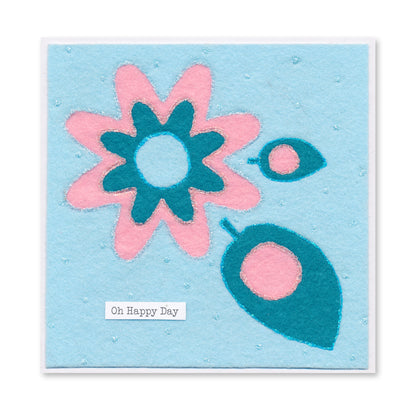 Nested Funky Flower 1 Felt Die Set