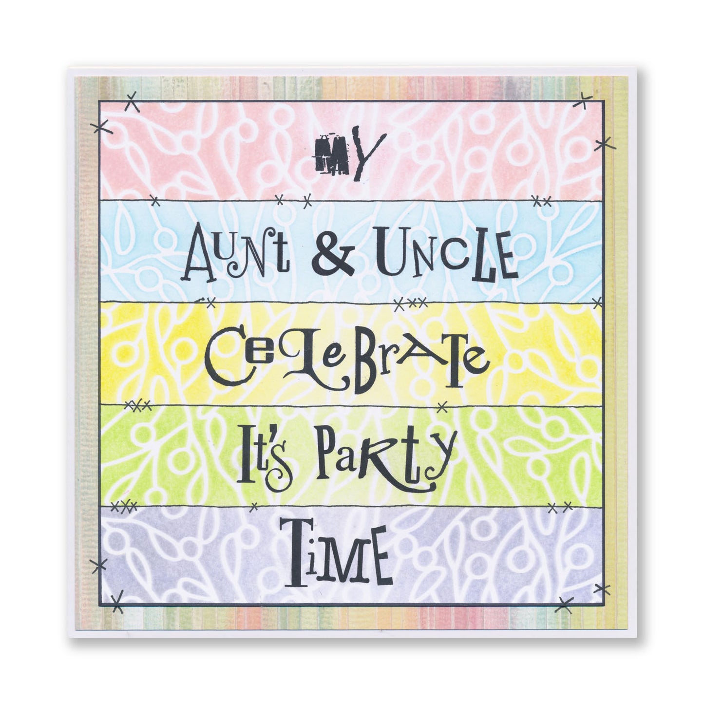 Word Chain 24 - Party Time Stamp Set