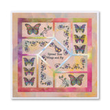 Abstract Layout, Infusions and Butterflies & Bees Die, Stamp, Paper & Inspiration Collection