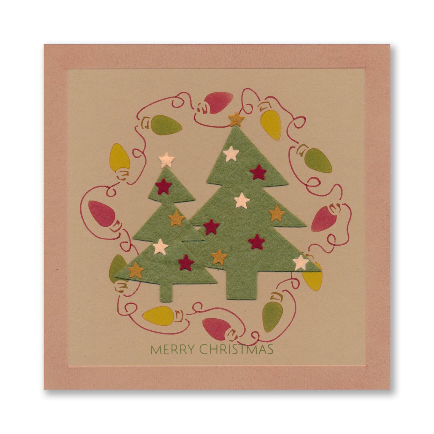 Felt by Clarity - Funky Christmas Tree Mixed Set - 6" x 6" Adhesive Backed Felt x6