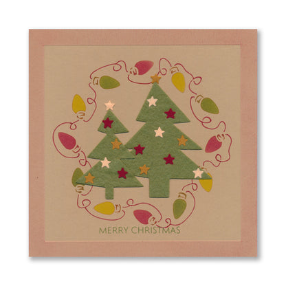 Nested Funky Christmas Tree Felt Die Set