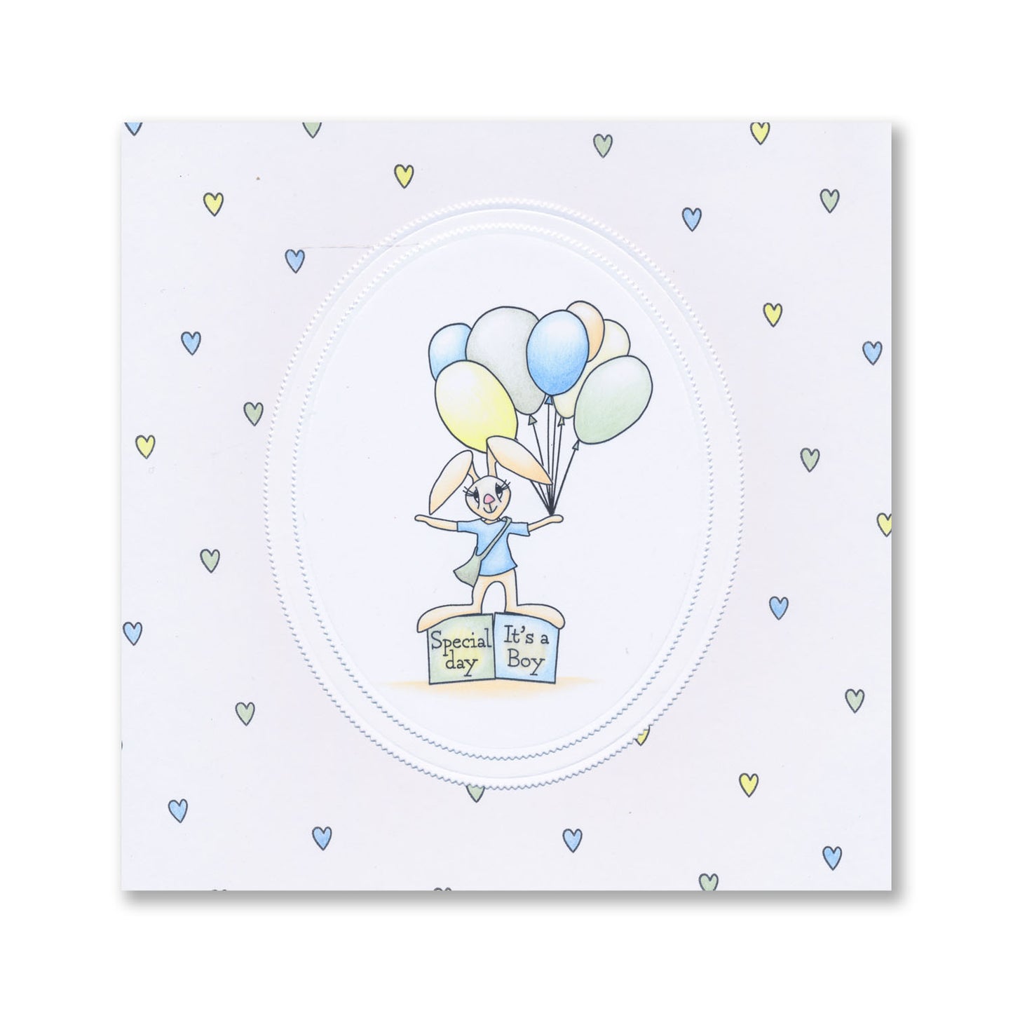 BIP the Bear Can Balance A5 Square Stamp & Mask Set