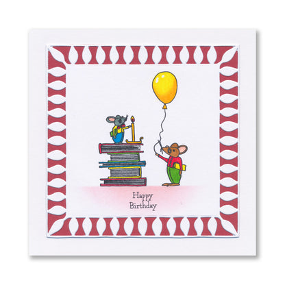 BIP the Bear Characters A5 Square Stamp & Mask Collection with FREE A4 Stencil worth £8.49