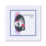 Just Wheels & Wings Silhouette Framers A5 Stamp Set