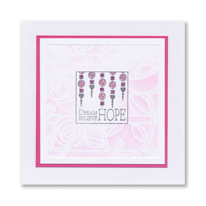 KISS by Clarity - Tina's Flowers Sampler & Thinking of You Flowers A4 & A7 Stamp Duo