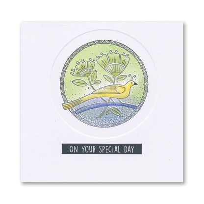 Barbara's Love, Dream & Song Birds - Two Way Overlay A5 Square Stamp & Mask Collection