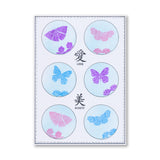 Barbara's SHAC Japanese Flowers & Butterflies Sampler A5 Stamp & Mask Set