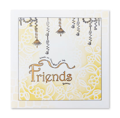 Linda's Bijou Friends Dangles A6 Stamp Set
