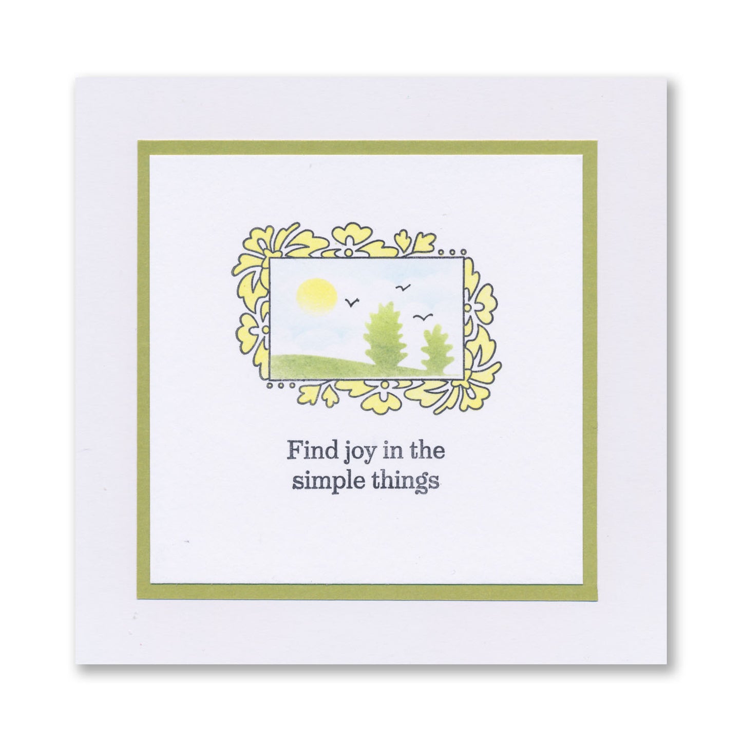Barbara's Joy - Floral Panel - Two Way Overlay A5 Square Stamp Set