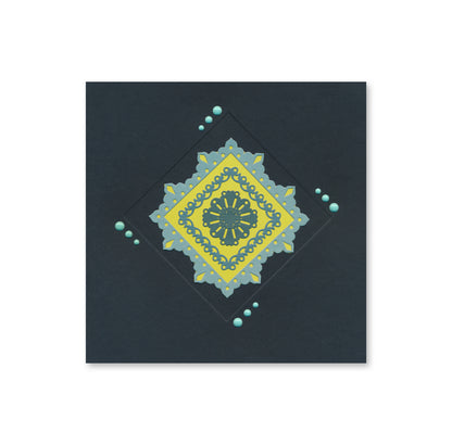 Mini Mandala Squares Set 4 Clarity Fresh Cut Die