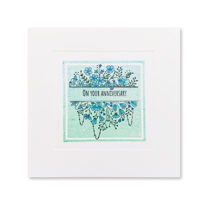 Jazz's From Me to You - Floral Panels A5 Square Stamp Set