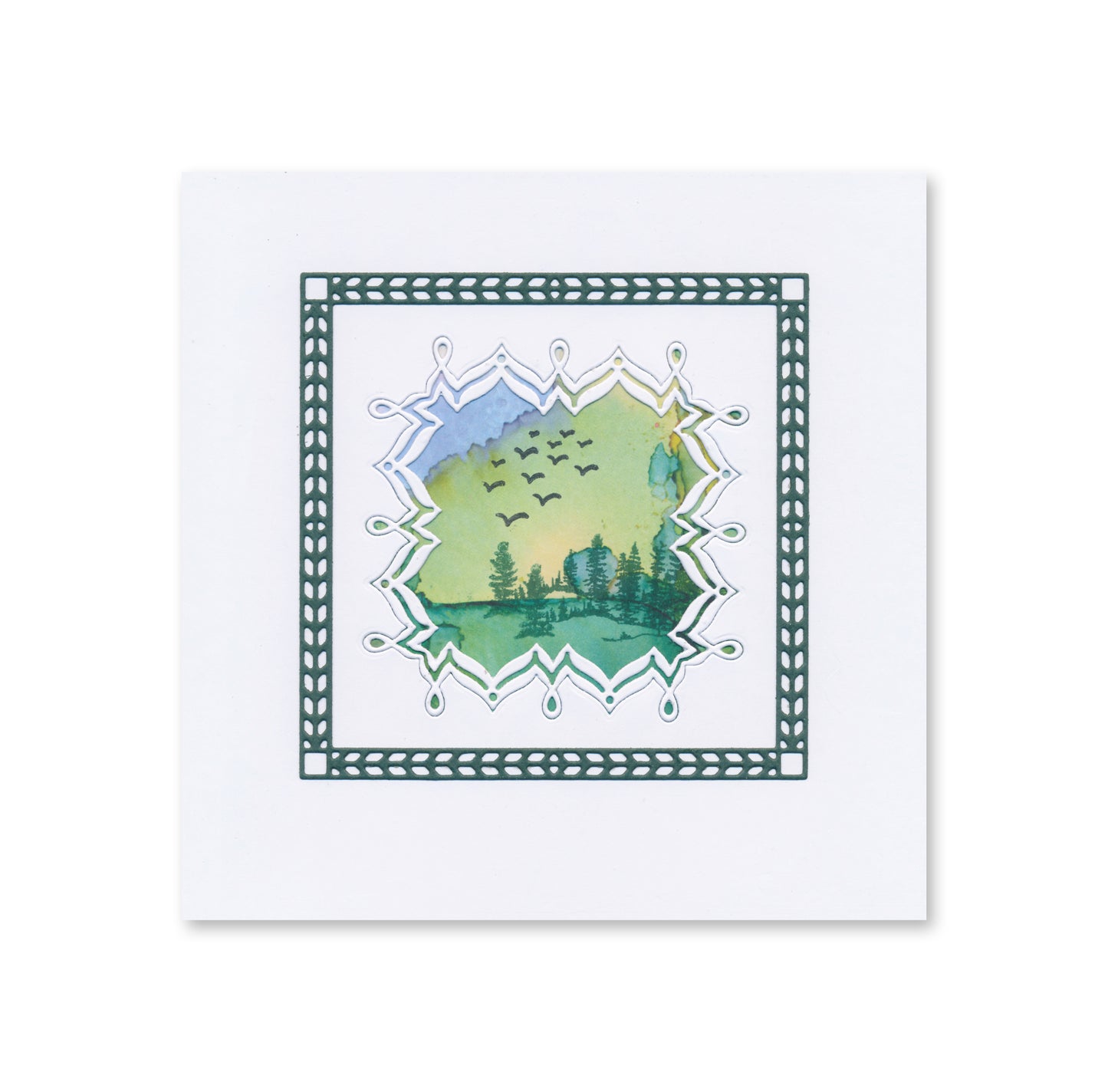 Mini Mandala Squares Set 2 Clarity Fresh Cut Die