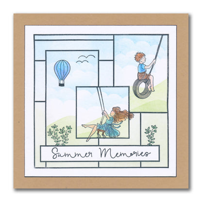 Linda's Bijou Children Through the Seasons - Summer A5 & A7 Stamp Duo