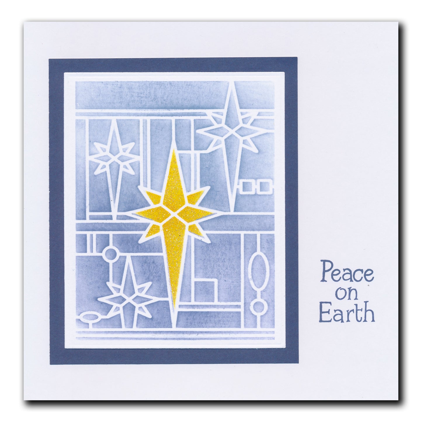 Art Nouveau Christmas Stars A5 Stencil