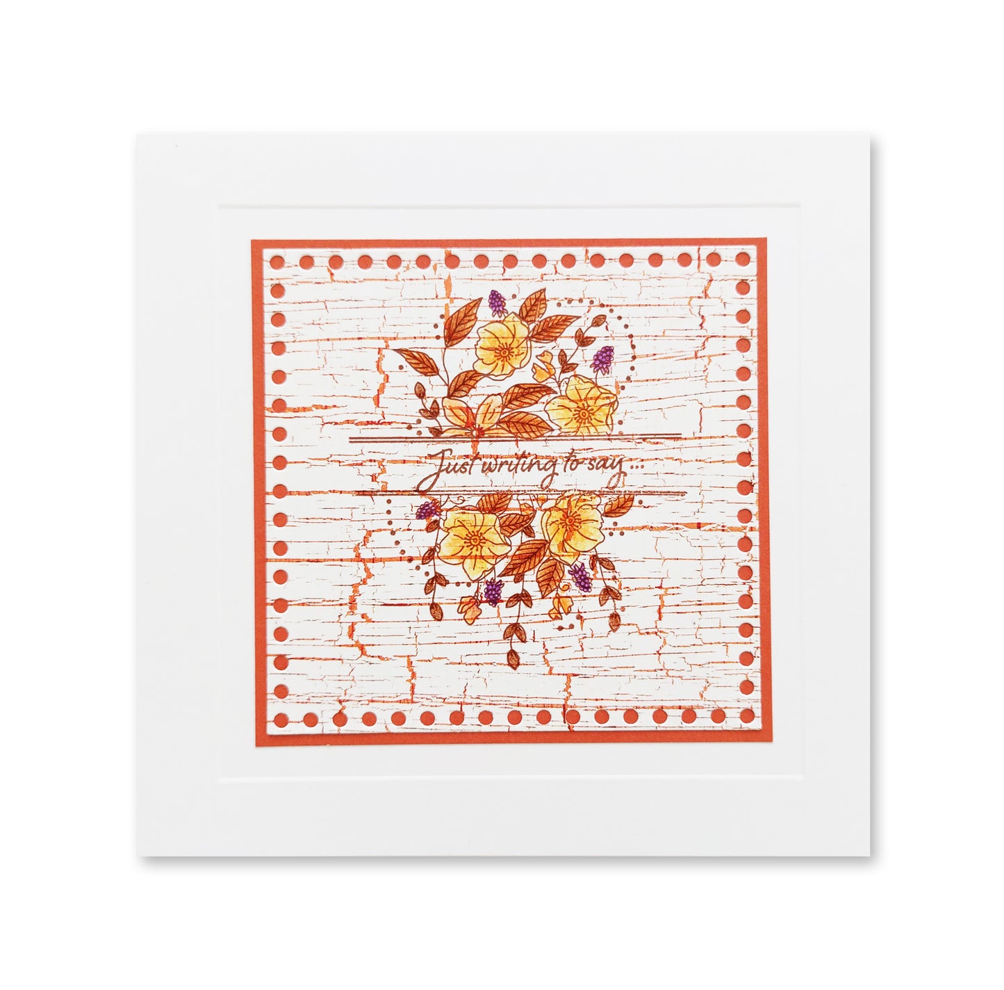 Jazz's Just for You - Floral Panels A5 Square Stamp Set