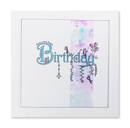 Linda's Bijou Birthday Dangles A6 Stamp Set