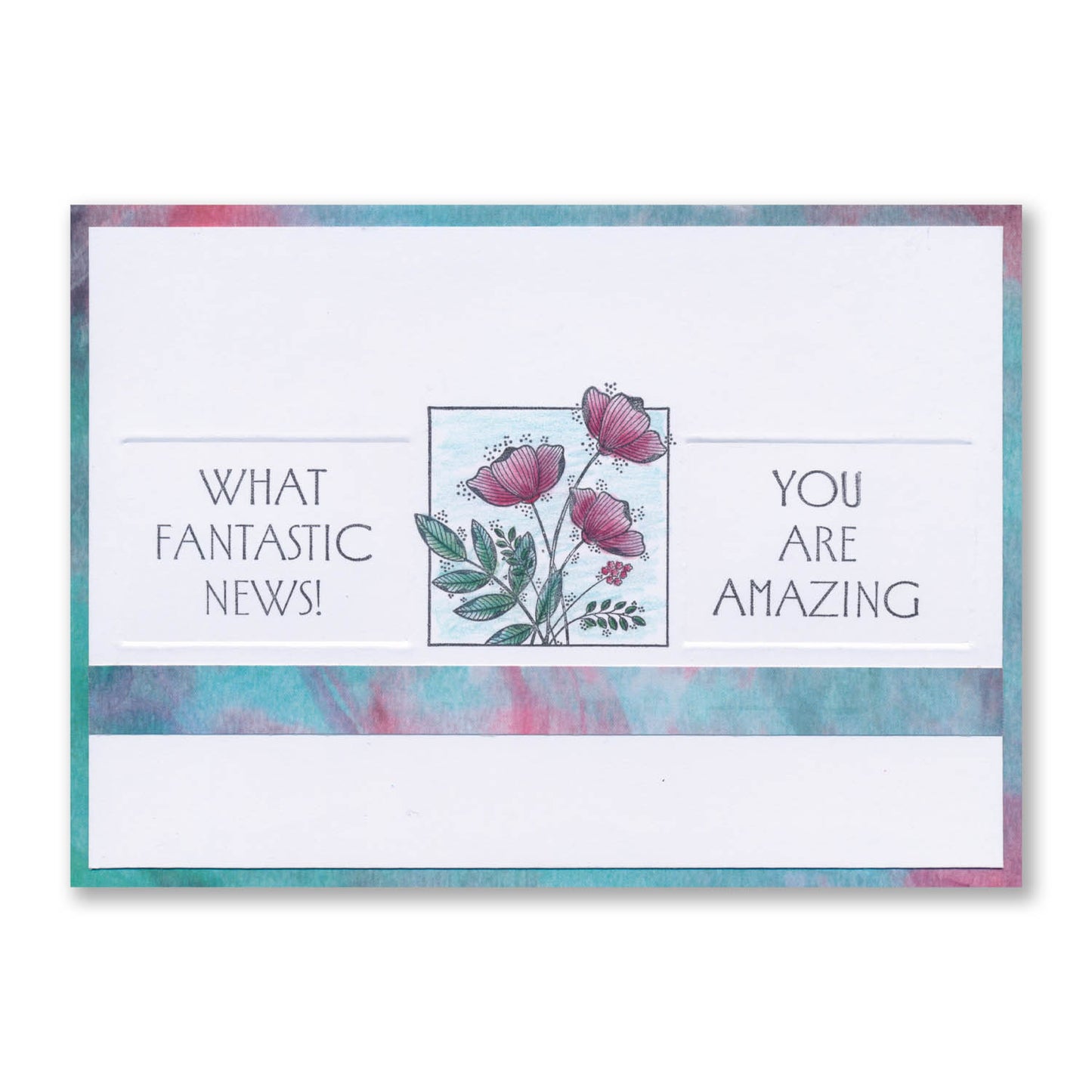 Tall Art Deco Sentiments A5 Stamp Set