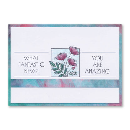 Tall Art Deco Sentiments A5 Stamp Set