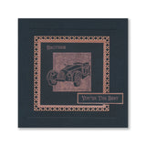 Just Wheels & Wings Silhouette Framers A5 Stamp Set