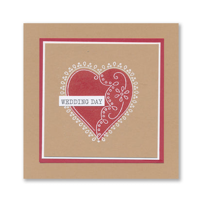Barbara's Loving Heart A5 Stamp & Mask Set