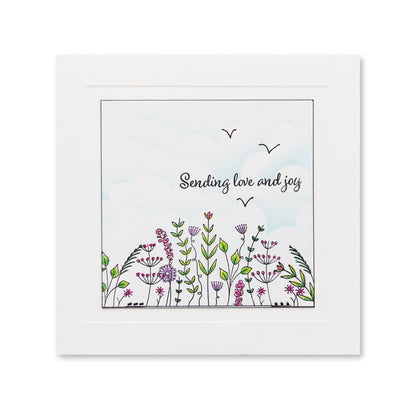 Jazz's Floral Panels & Petite Sentiments A5 Square & A7 Stamp Collection