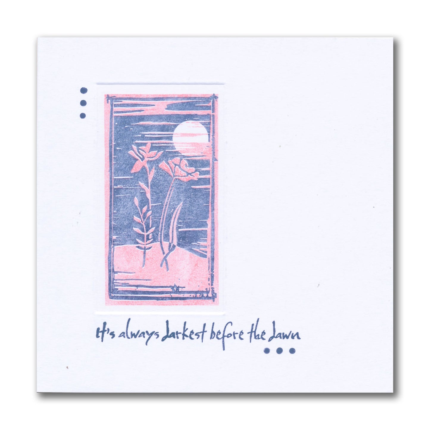 Linocut - Midnight Rose Overlay A5 Stamp Set