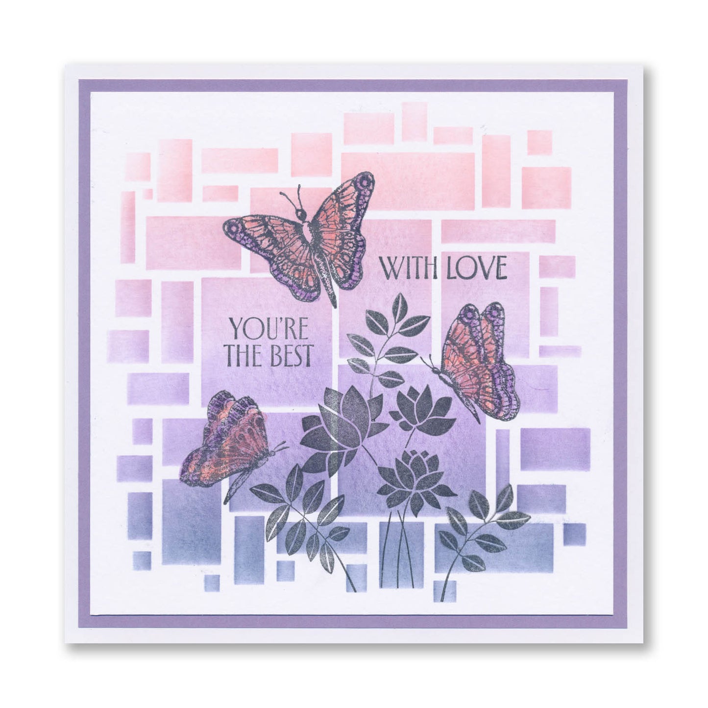 Barbara's Dotted Butterflies A5 Stamp Set