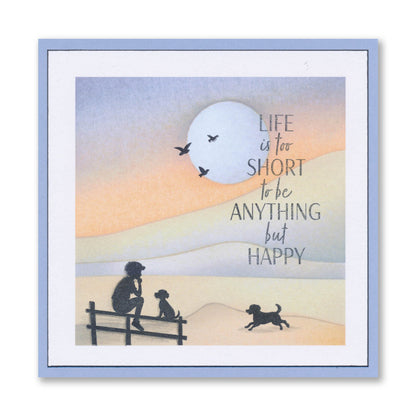 Wee Friends & Family Silhouettes - Childhood Days A5 Stamp Set