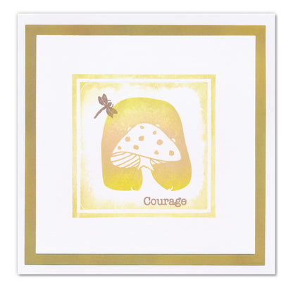 Barbara's Woodland Art Blocks A6 Square Stamp & Embedders Collection