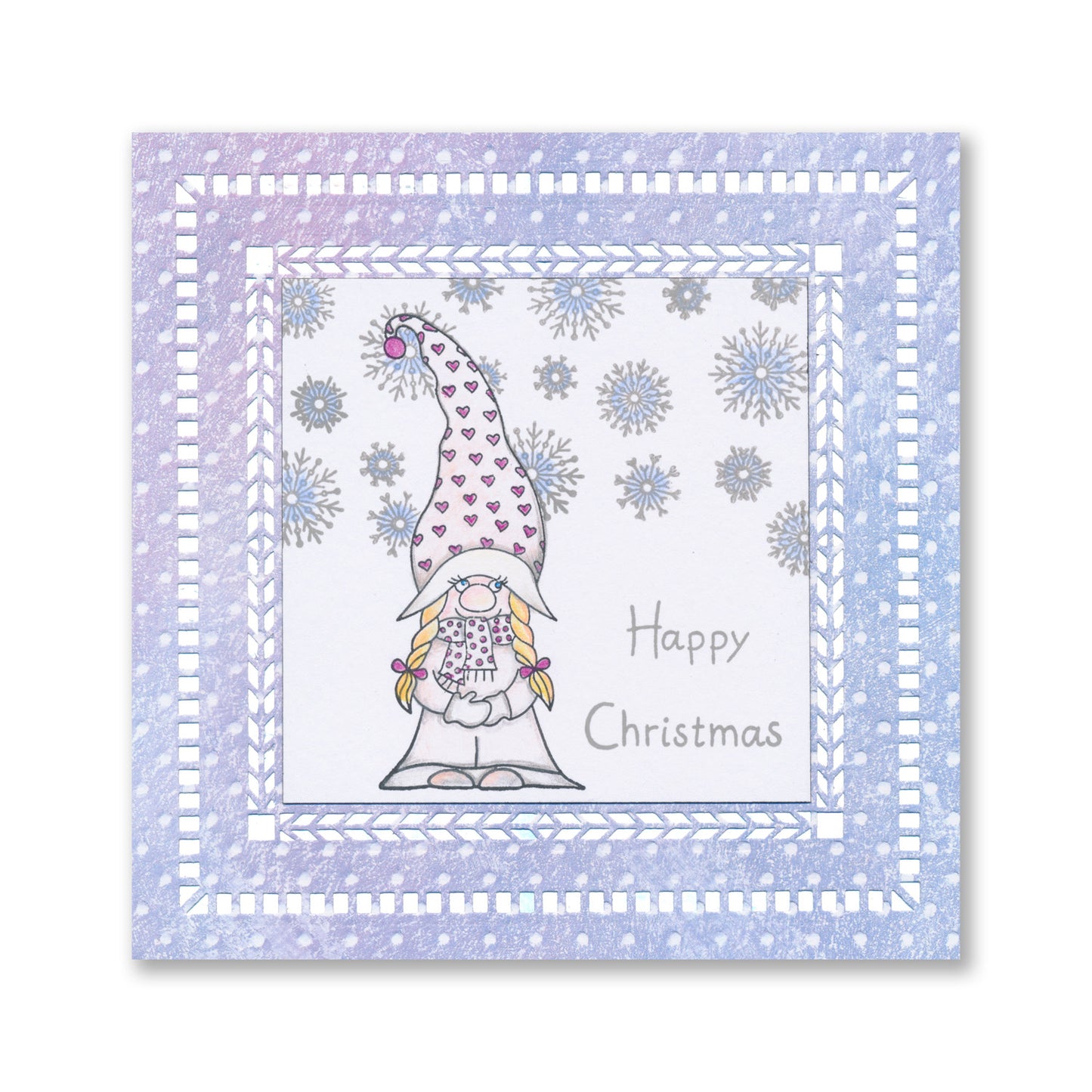 Barbara's Güd Gnomes A5 & A6 Square Stamp & Mask Duo