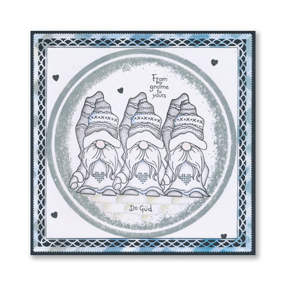 Barbara's Güd Gnomes A5 & A6 Square Stamp & Mask Duo