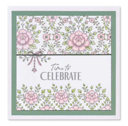 Spring & Winter Elements A5 Stamp Set Duo With 12x Composition Swatches, Snap Ring & 4" x 4" Mega Mount